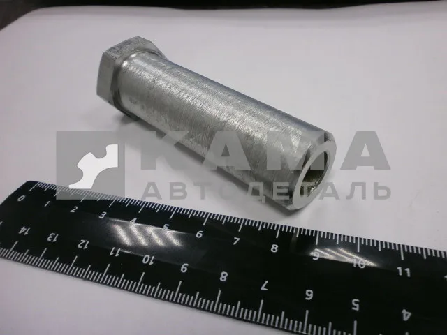 ось рычага кабины передняя 65201-5001017 (резьба внут. М12, наруж Д23мм. крепление пневмоподушки)*