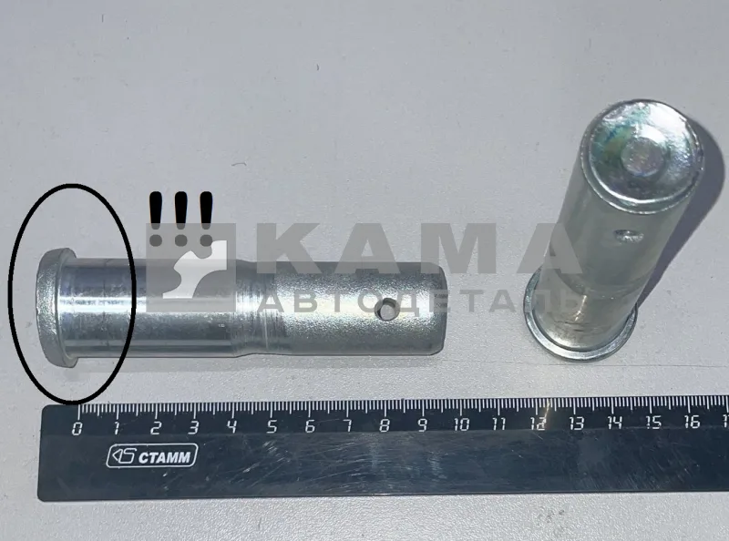 палец кронштейна (подвески) гидроцилидра (Д24/25х100) 6520-5003115 (ШЛЯПка)*