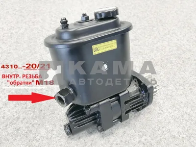 насос ГУРа 4310-21/20 (ЗАВОД г.Борисов/Елец) 4310-3407200-21(20) (внутр.резьба обратки М18)