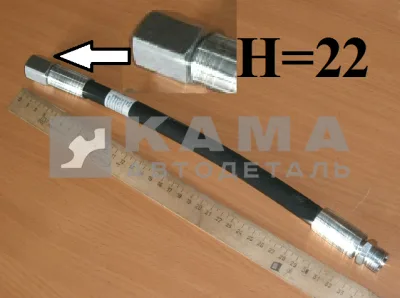 шланг ГУРа высок.давления (Г+Шт) 65115-3408020-60 ("Гайка М18(ключ22) / Штуцер М18")
