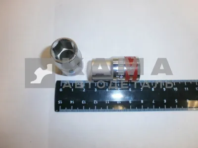 ключ-головка торцевая х13 мм, 6-гранная, CrV, под квадрат 1/2", хром// (13113/ф54513)