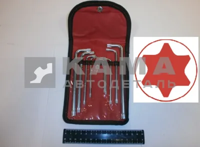 набор ключей имбусовых TORX Tamper, к-т 9 шт.: Т10-Т50, CrV, удлиненные/ЗВЕЗДОЧКА(12313/657188)