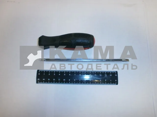 отвертка комбинированная SL6,0 / Ph2 мм, CrV, антискользящая (АТ52314)