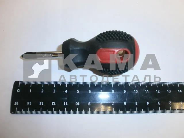 отвертка крестовая, Anti-Slip, Ph2 х 38 мм, CrV, двухкомп. рукоятка// (11772/12234)