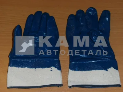 перчатки "КРАГА" обрезиненные СИНИЕ