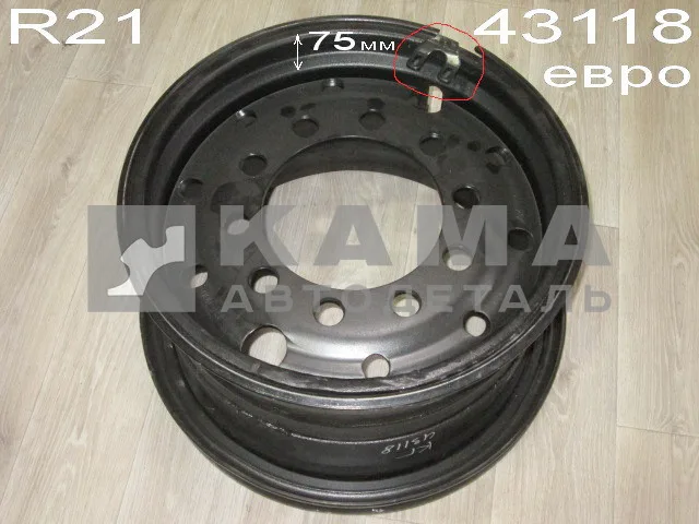 диск колеса 43118-3101012-55 ЕВРО 310-533 (R21) ET-100 (399-310102) 2 - ушка