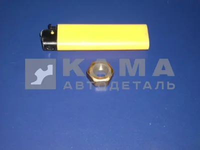 гайка М10 ЛАТУНЬ (НЕ магнитит, дорогая) вых. коллектора (М10х1,25) 1-21647-40
