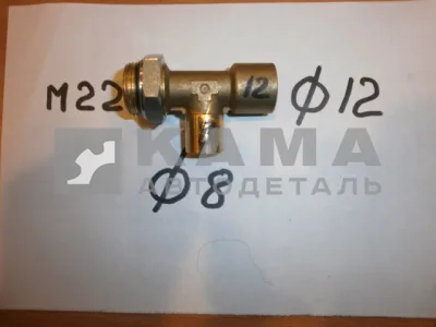 фитинг Металл. Тройник Д12хД8хМ22 (45104350601600 / D9412 12-8-M22х1,5S)(Ю47)