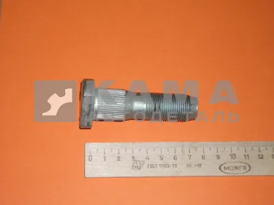 шпилька колеса 43114 (болт) М20х75 (короткая, БЕЛАЯ с Шлицами) ЗАВОД (п25) 43114-3103071(У80)