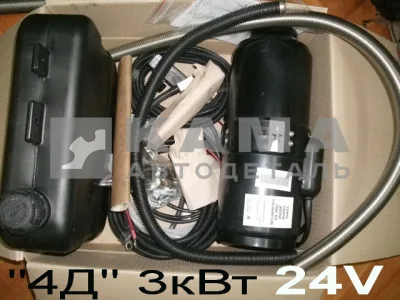 отопитель воздушный Фен "ПЛАНАР" 4Д-24V 3кВт (24V!!!) (4DM2-24-S) (сб.3895/2960/5950/6755/11155)