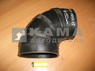 патрубок воздушный (угол90, "ребристый", D150) ЕВРО 53205-1109375(-07) (РТИ)