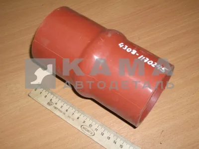 патрубок воздушный Куллера (СИЛИКОН красный/синий) 4308.1170245-01 (РТИ)