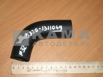 патрубок расшир. бочка ЗАВОД-черный (Д32, угловой малый) 5320-1311049-01 (РТИ)