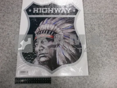 наклейка "HIGHWAY индеец" (32х40 см)
