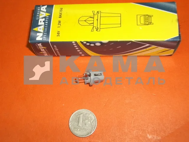 лампа б/ц 24х1,2 Bax 8,5d с патроном в сборе ("NARVA" Bax8,5d/BAX 10s. 170393000)