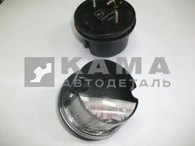 фонарь габаритный передний контурный 361.3731010 (черный/белый) круглый