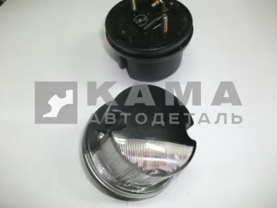 фонарь габаритный передний контурный 361.3731010 (черный/белый) круглый