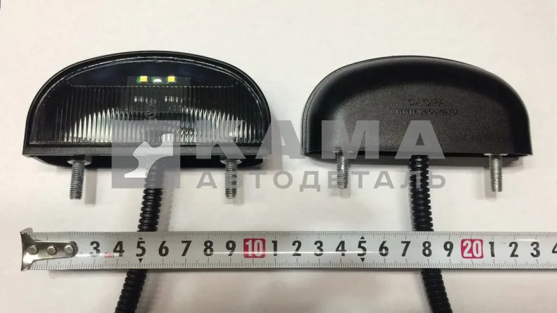 подсветка номера ЕВРО Светодиод. "САКУРА" ОН3 00-03LED (пластмас, с пров. ЕВРО разъем)