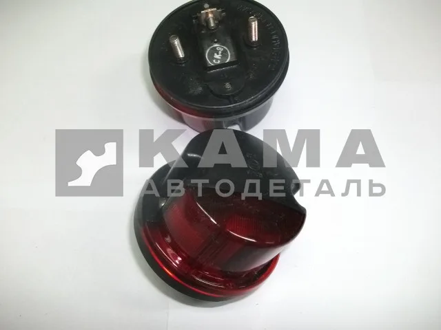 фонарь габаритный задний контурный 381.3731 (красный черный) круглый