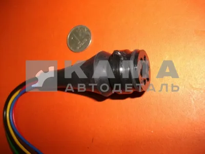 разъем на задние фонари ЕВРО круглый "ШТЕКЕР" (клеммы"мама" от маш. с защелкой, с провод.) СЦАЗ-2-6Р