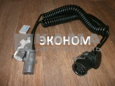 провод прицепа СПИРАЛЬный С вилками ЕВРО / СТ.ОБР "эконом" 2111147