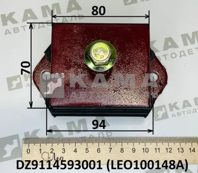 подушка крепления двигателя LEO100148A (перед. квадр. 80х70х46) (DZ9114593001) Шакман