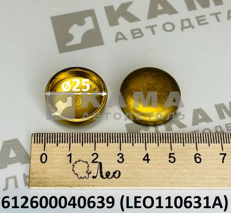 заглушка D-25 Вичай WP12 LEO110631A (612600040639) Шакман/Хово
