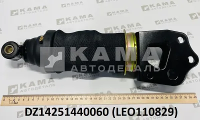 амортизатор под кабину Задний LEO110829 (L=420, ухо-шток, пневмат) (DZ14251440060) Шакман