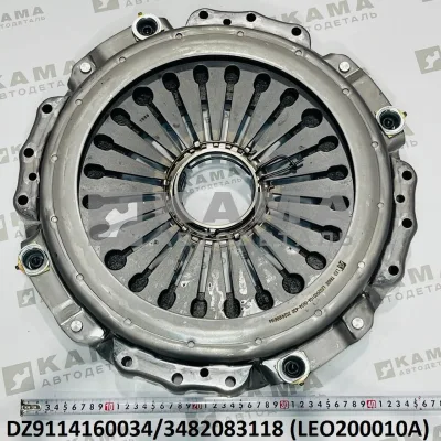 корзина сцепления 1диск ОТжимная LEO200010A (DZ9114160034/3482083118/208.340) (D=430) Шакман/Хово