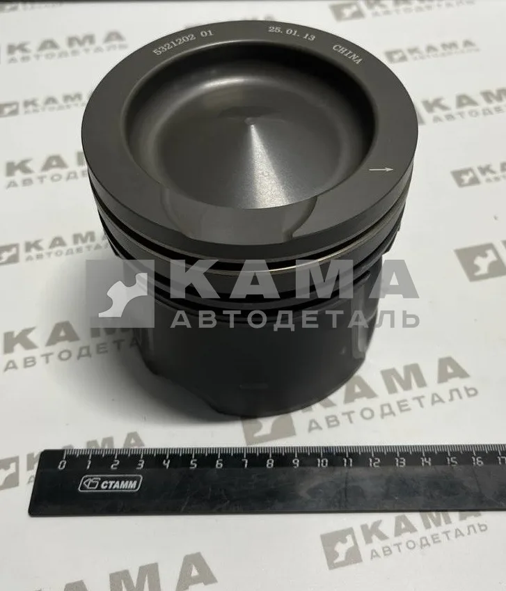 поршень КАММИНС ан. 5321202 проточка под 1 КЛАПАН (большая камера сгорания) 6ISLe, L Е4"цельный"