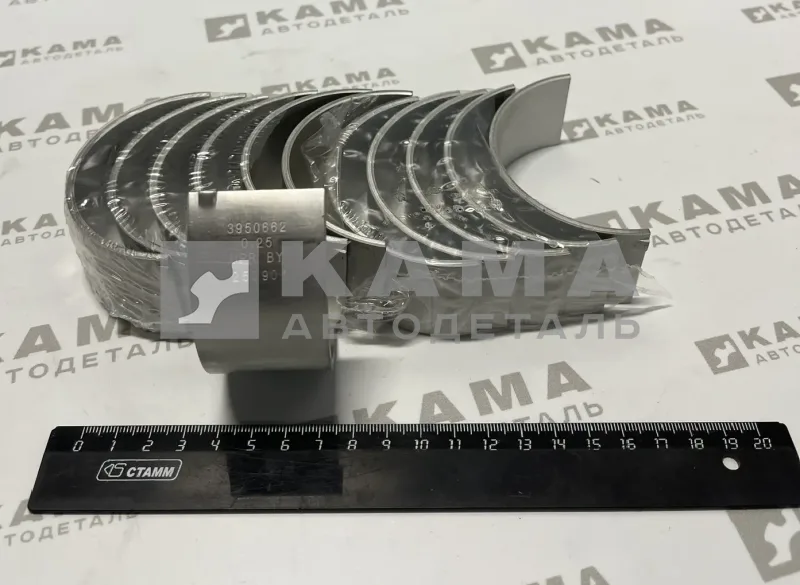 вкладыши КАММИНС шатунные ISLe, L Р1-0,25 (3950662+3966245 к-т 6+6шт)4089804к-т эконом