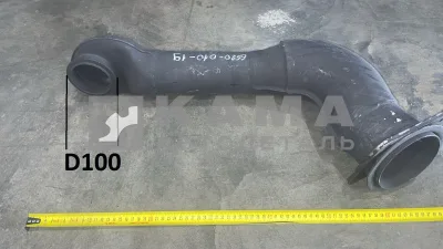 труба глушителя КАММИНС 6520-1203010-19 D100мм. (от ТКР до металлорукава)