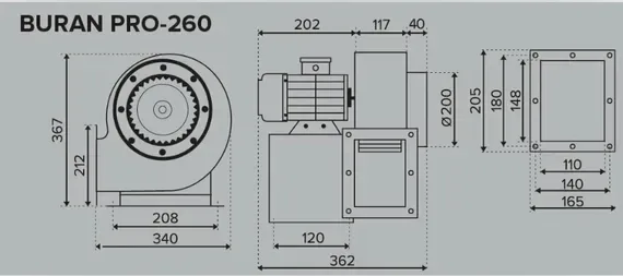 BURAN PRO 260 2K M L