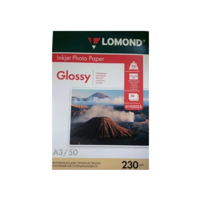 Фотобумага Lomond глянцевая А3 230 г/м 50 л, (0102025)