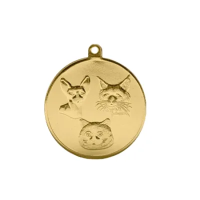 Медаль наградная  "Кошки"