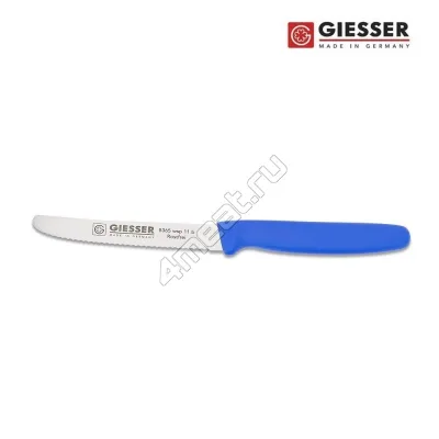 Нож для нарезки продуктов (синий) Giesser 8365-11 см лезвие серрейтор wsp