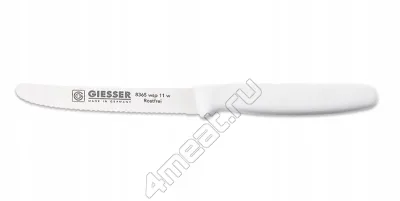 Нож для нарезки продуктов (белый) Giesser 8365-11 см лезвие серрейтор wsp
