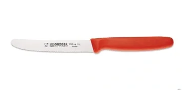 Нож для нарезки продуктов (красный) Giesser 8365-11 см лезвие серрейтор wsp