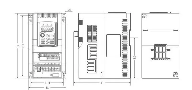Частотный преобразователь INSTART SDI-G1.5-4B, 1,5кВт, 380В (3,7 А)