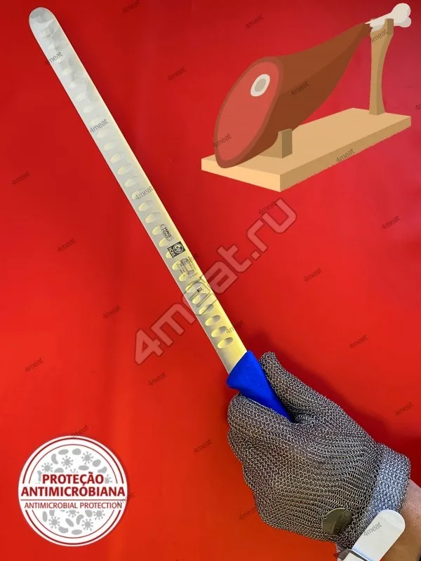 Нож для нарезки хамона ICEL 286 HR28-30 лезвие с выемками Proflex, 30 см