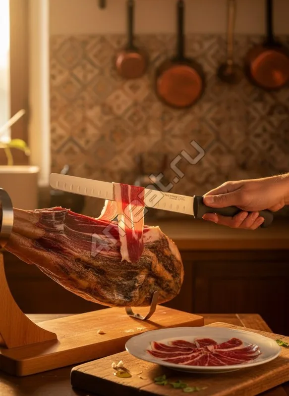 Нож для нарезки гастрономических продуктов TuoTown 231203, лезвие 30 см