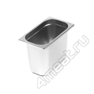 Гастроемкость GN 1/4 (265х164х200 мм V=5,5л) нерж.сталь