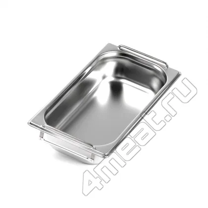 Гастроемкость с ручками GN 1/3 (327х176х65 мм V=2,5л) нерж.сталь
