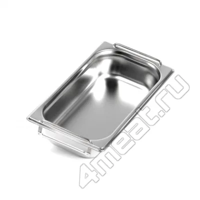 Гастроемкость с ручками GN 1/3 (327х176х65 мм V=2,5л) нерж.сталь