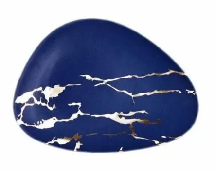 Тарелка Blue Gold 24,5*18 см, P.L