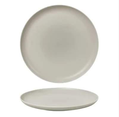 Тарелка с бортом d=25,5 cм,фарфор "NOBLE" серия "Fine Plus-Light Grey"
