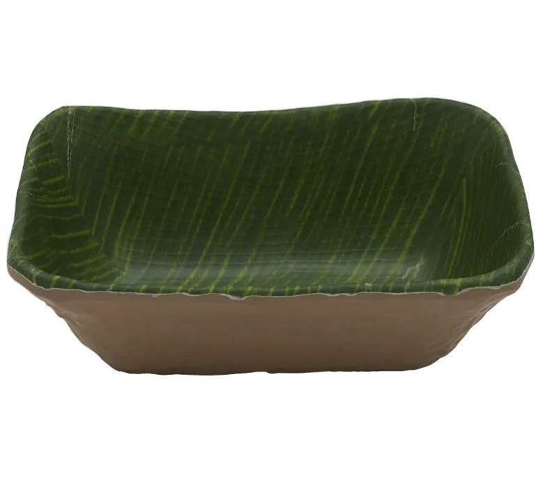 Салатник меламиновый 17.6*10.8*6.5см P.L. Green Banana Leaf