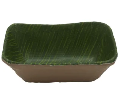 Салатник меламиновый 17.6*10.8*6.5см P.L. Green Banana Leaf