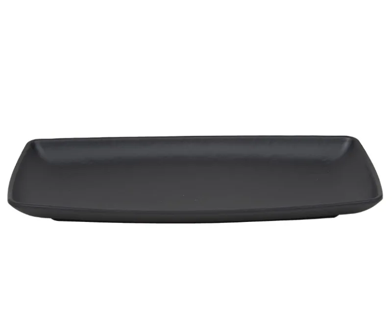 Блюдо тарелка меламиновая 29*14*2.7см P.L. BLACK FINISH