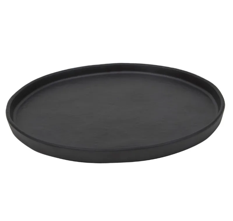 Блюдо тарелка меламиновая 27*2см P.L. BLACK FINISH